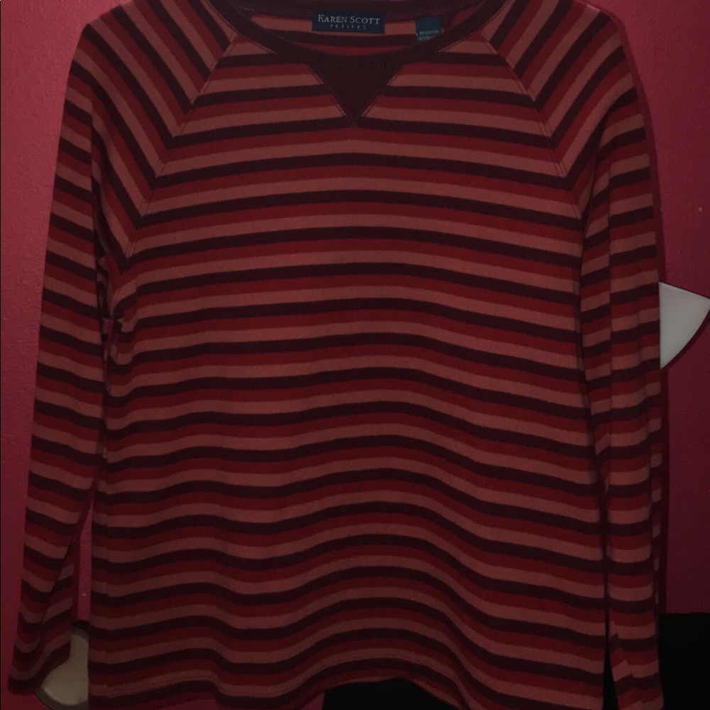 Karen Scott striped long sleeve